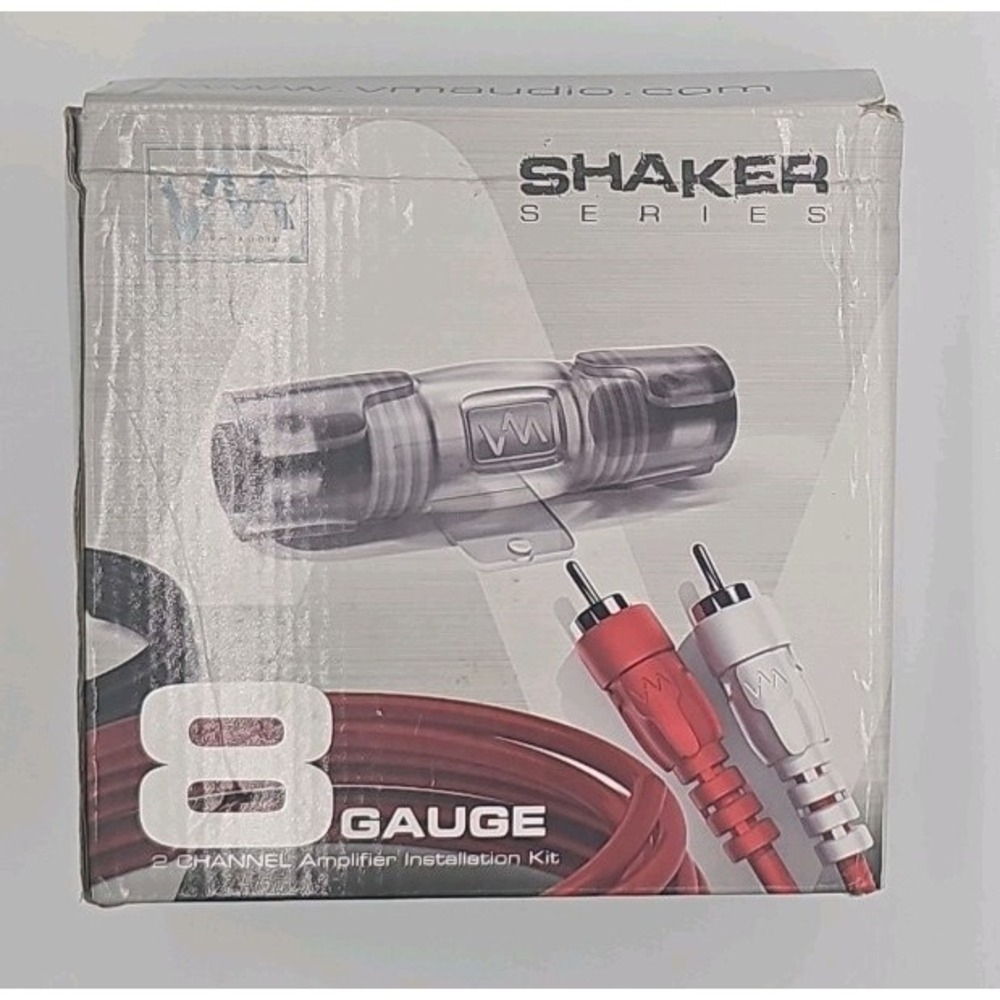 VM Audio Shaker Series 8 Gauge 2 Channel Car Amplifier Installation Kit SRPK8R